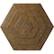 Ekena Millwork Woodruff Ceiling Medallion, Hand-Painted Rubbed Bronze, 23 1/4"OD x 7/8"P CM23WFRZS - alternate 1